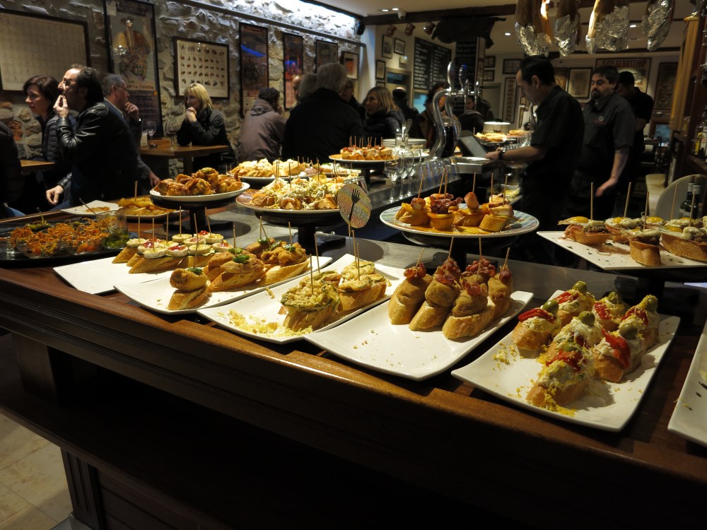 Pinchos en San Sebastian