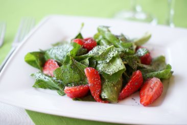 ensalada con fresas