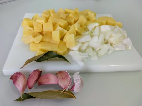 Patatas y cebolla