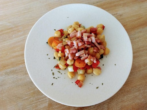 Garbanzos con verduras