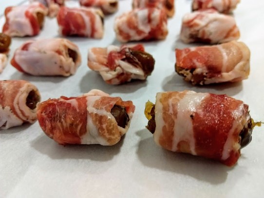 dátiles con bacon