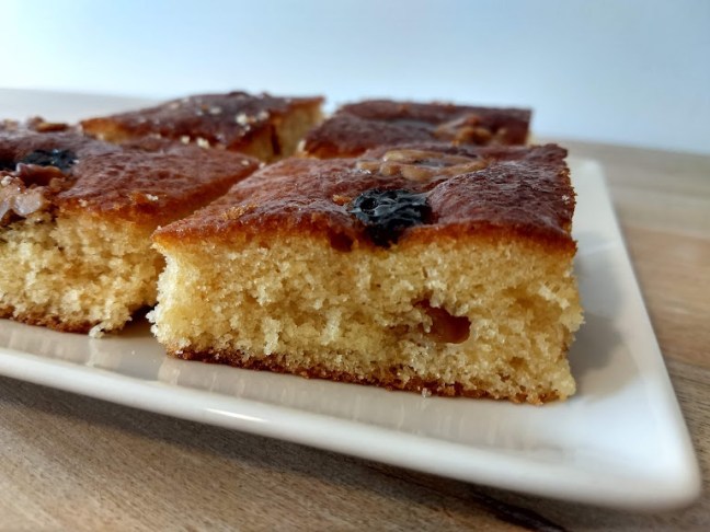 bizcocho con pasas y nueces