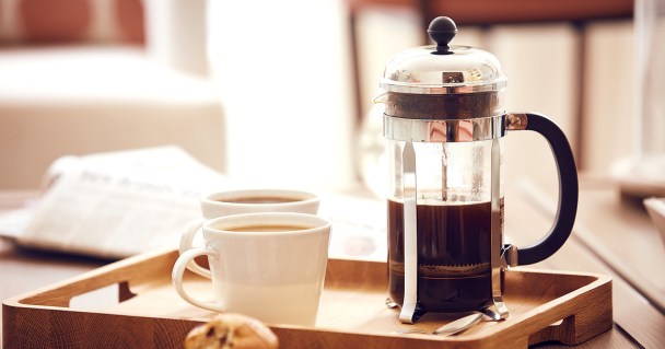 Prensa francesa: preparación del café Prensa francesa: preparación del café