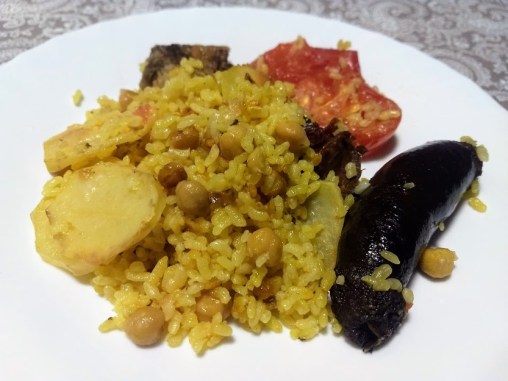 Plato de arroz al horno Plato de arroz al horno