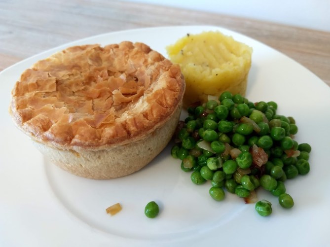 Pastel de carne y Guinness
