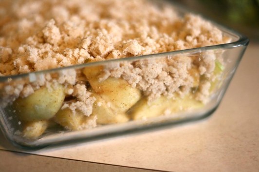 Apple crumble